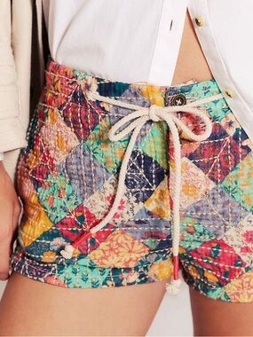 Free People - Santorini Patchwork Shorts